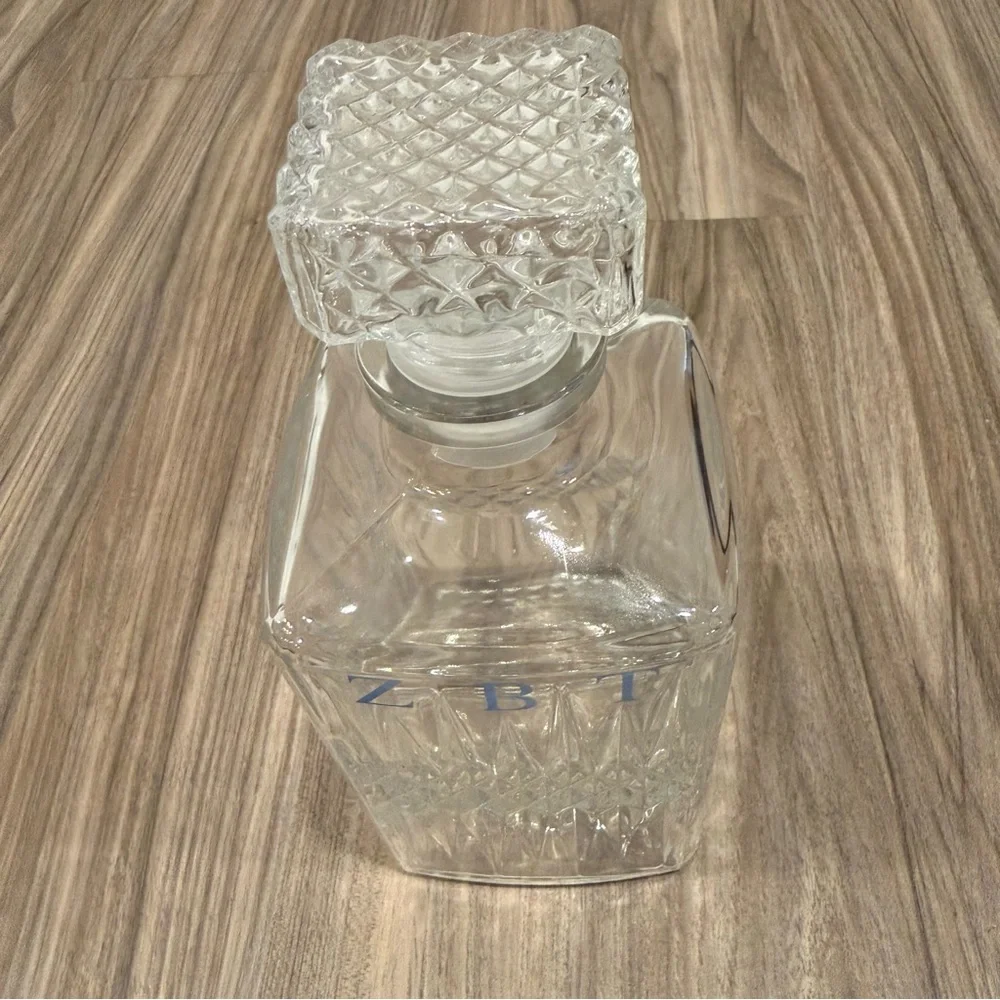 Crystal Decanter - Clear with ZBT Letters